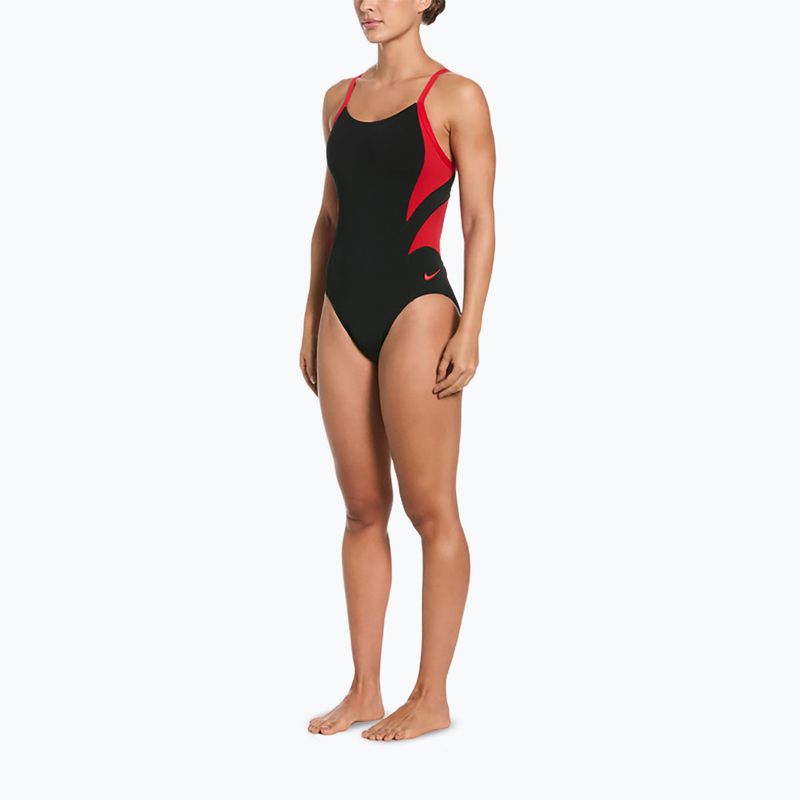 Strój pływacki jednoczęściowy damski Nike Hydrastrong Fly university red 2