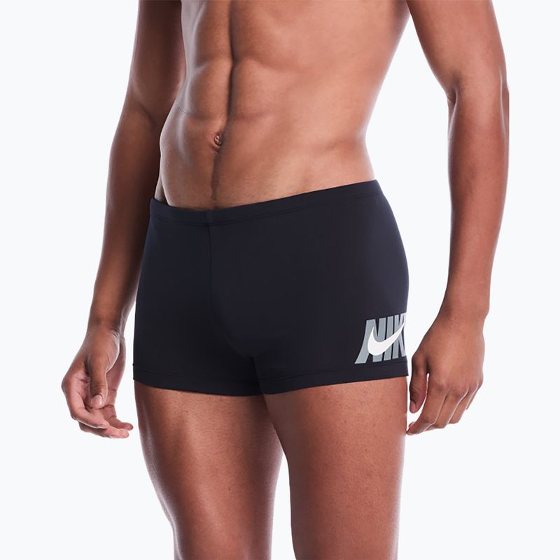 Bokserki kąpielowe męskie Nike Logo Graphic Square Leg black 4