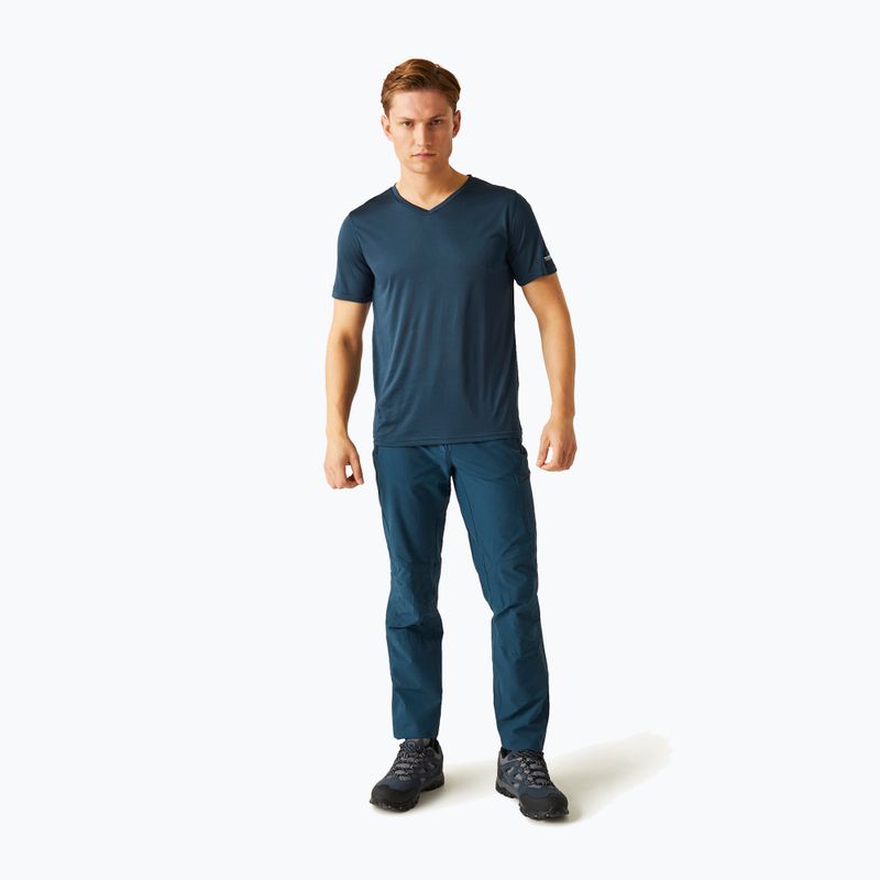 Koszulka trekkingowa męska REGATTA Fingal V-Neck moonlight denim 2