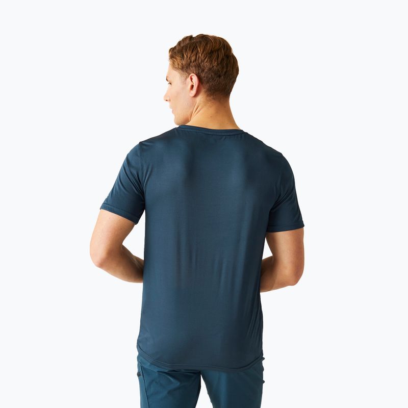 Koszulka trekkingowa męska REGATTA Fingal V-Neck moonlight denim 3