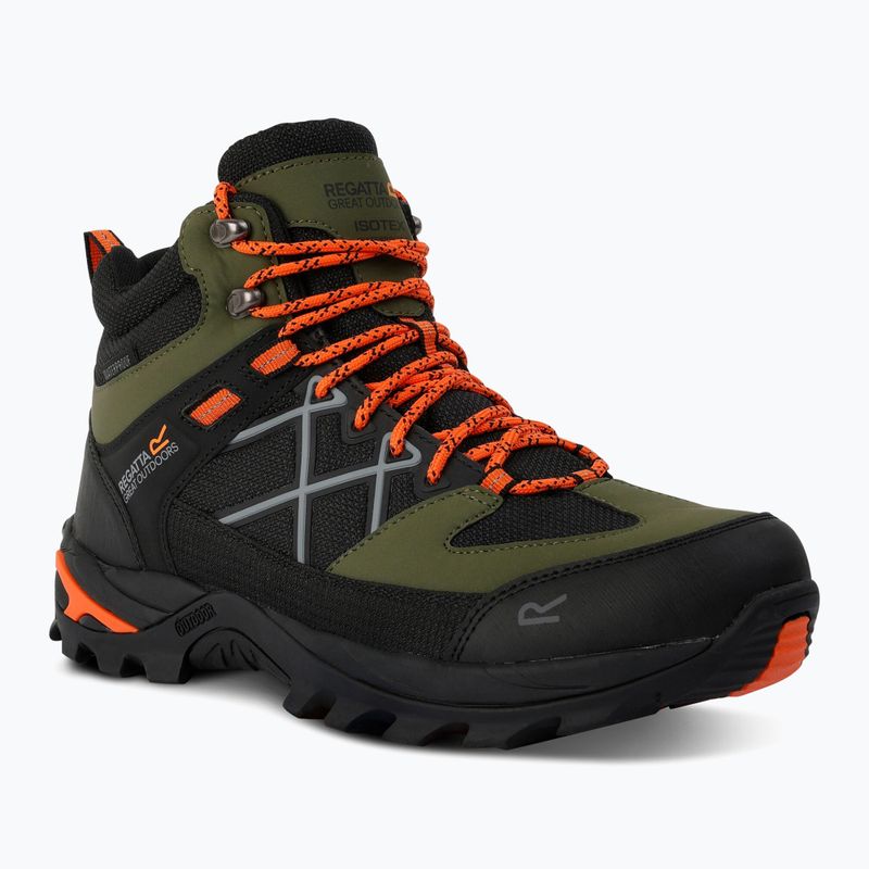 Buty trekkingowe męskie REGATTA Samaris III cypress green/blaze orange 8