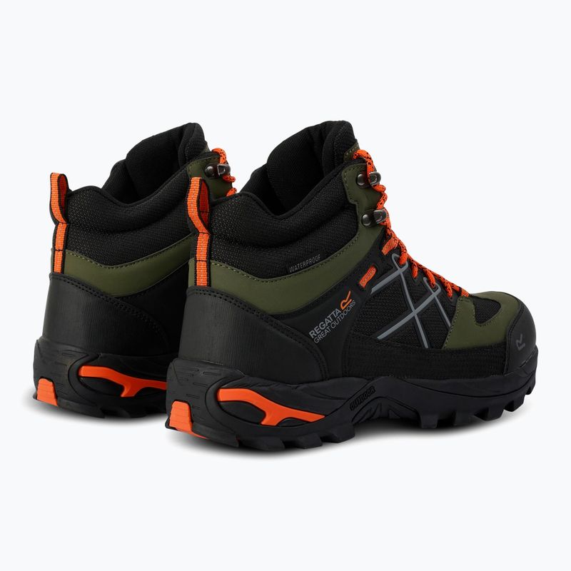 Buty trekkingowe męskie REGATTA Samaris III cypress green/blaze orange 10