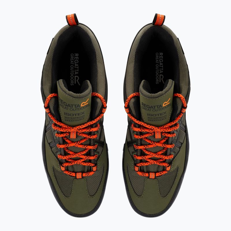 Buty trekkingowe męskie REGATTA Samaris III Low cypress green/blaze orange 5