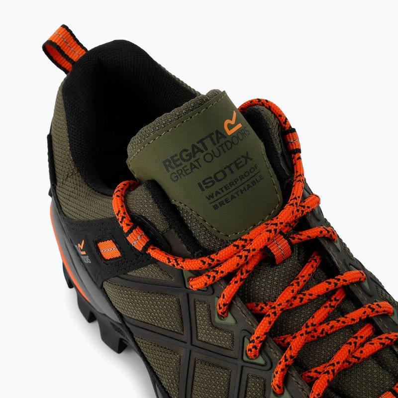 Buty trekkingowe męskie REGATTA Samaris III Low cypress green/blaze orange 8