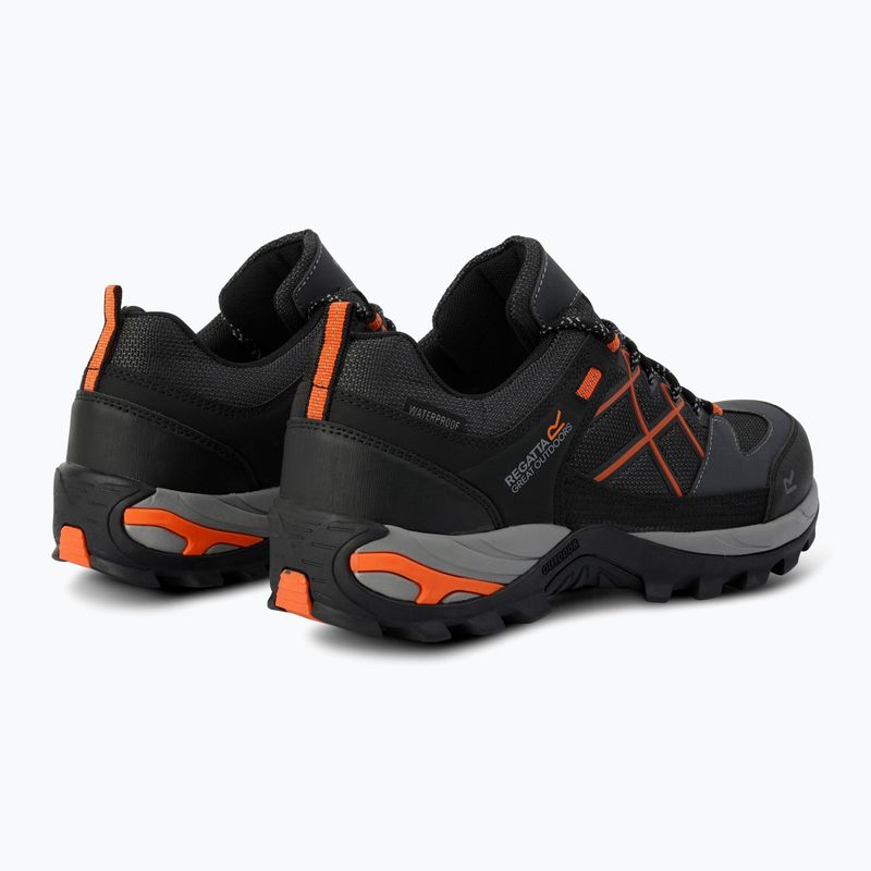 Buty trekkingowe męskie REGATTA Samaris III Low granite/blaze orange 10