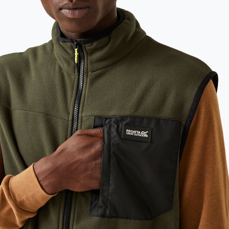 Bezrękawnik męski REGATTA Frankie B/W dark khaki 4