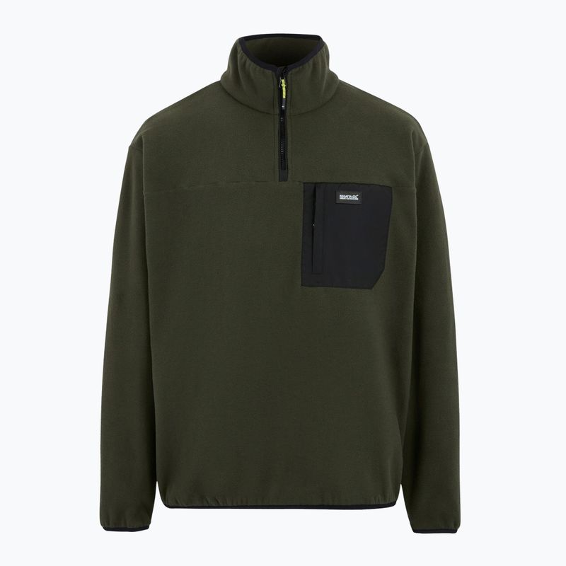Bluza polarowa męska REGATTA Frankie Half Zip dark khaki 5