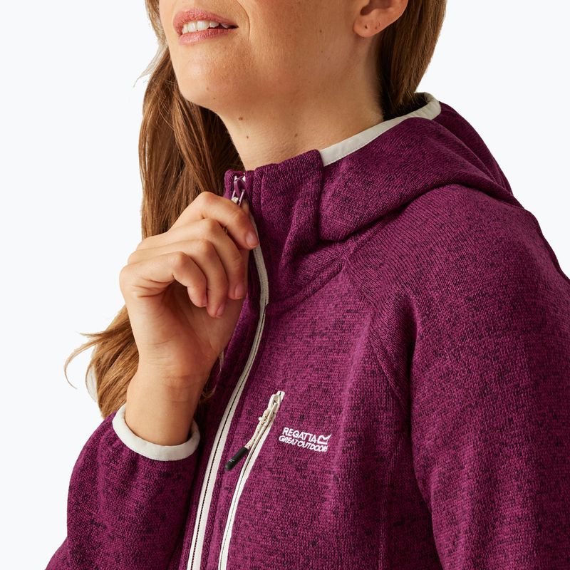 Bluza polarowa damska REGATTA Newhill II beaujolais/light vanilla 5