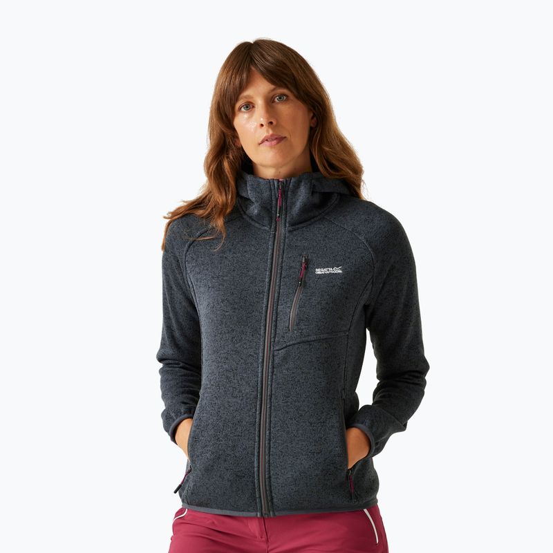 Bluza polarowa damska REGATTA Newhill II seal grey/pop