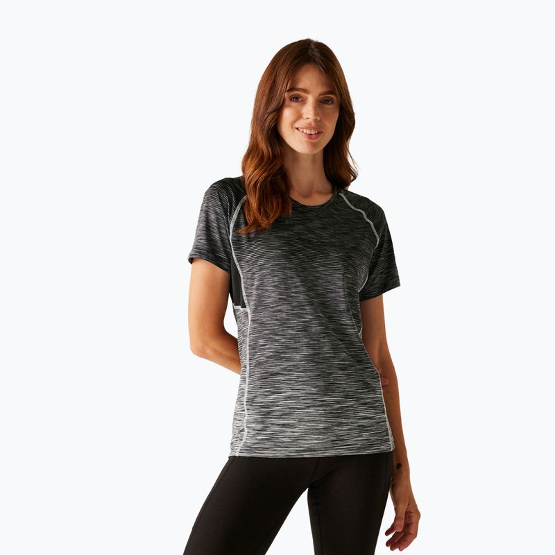 Koszulka damska REGATTA Laxley II black ombre