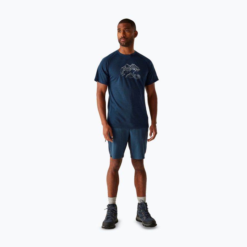 Spodenki trekkingowe męskie REGATTA Eldes moonlight denim/navy 2