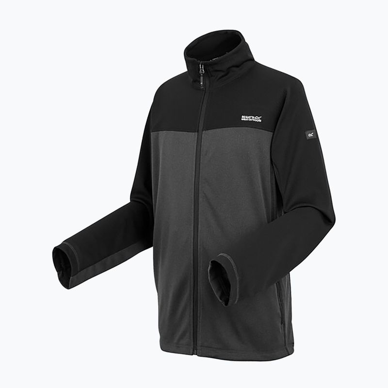 Bluza męska REGATT Highton Full Zip Midlayer ash/black 9