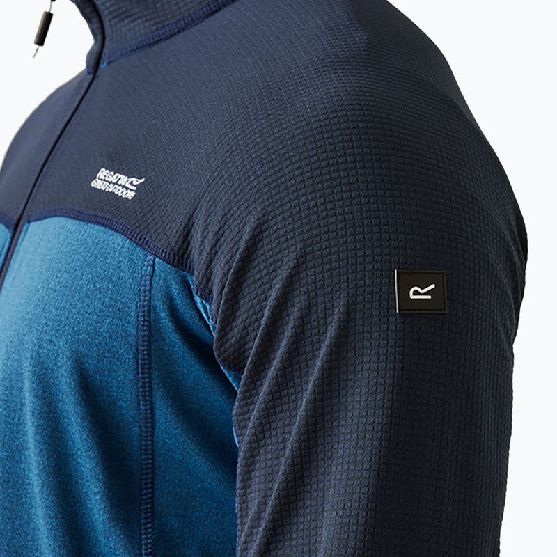 Bluza męska REGATT Highton Full Zip Midlayer olympian blue/navy 5