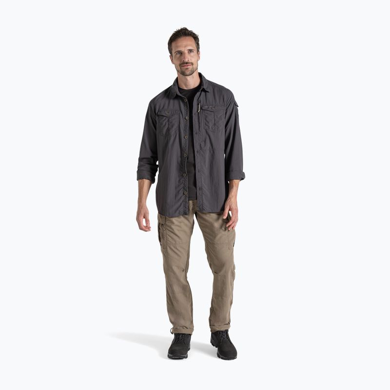 Koszula męska Craghoppers NosiLife Adventure Long Sleeved Shirt III black pepper 2