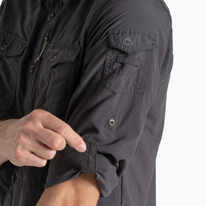Koszula męska Craghoppers NosiLife Adventure Long Sleeved Shirt III black pepper 6