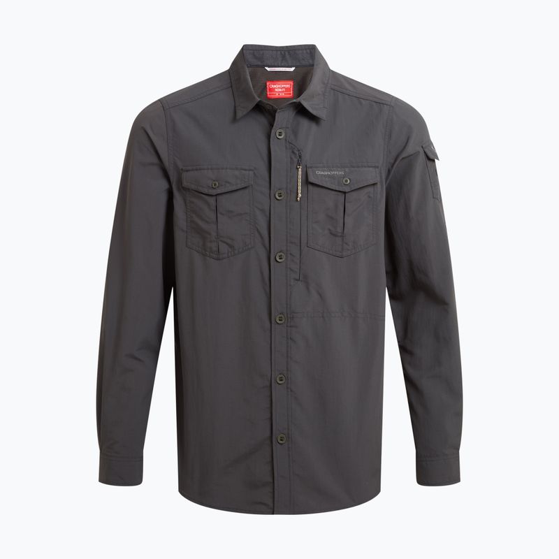 Koszula męska Craghoppers NosiLife Adventure Long Sleeved Shirt III black pepper 8