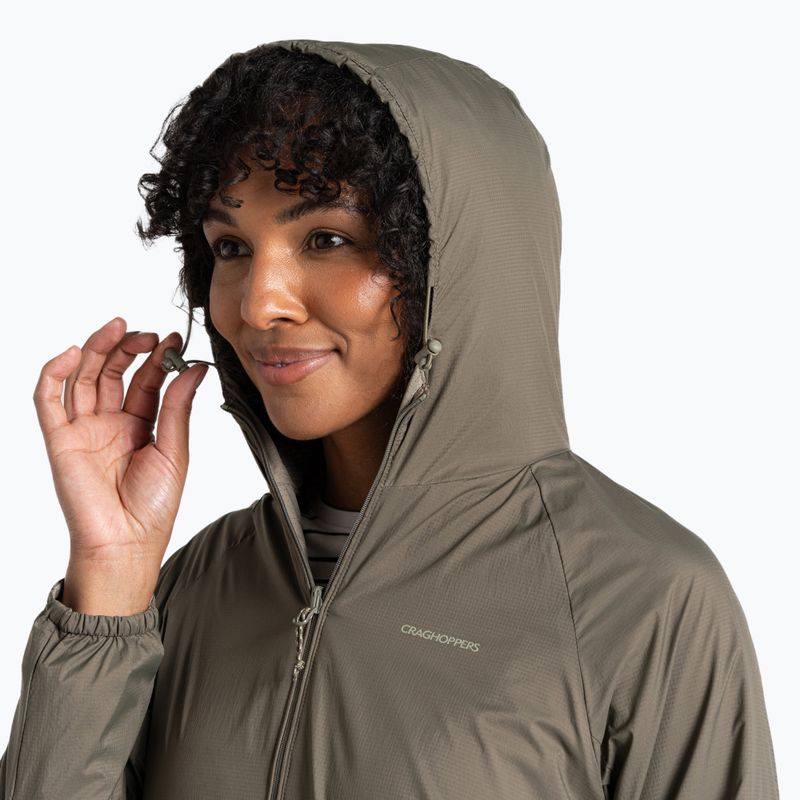 Kurtka przeciwwiatrowa damska Craghoppers NosiLife Rosa Reversible wild olive/vert 5