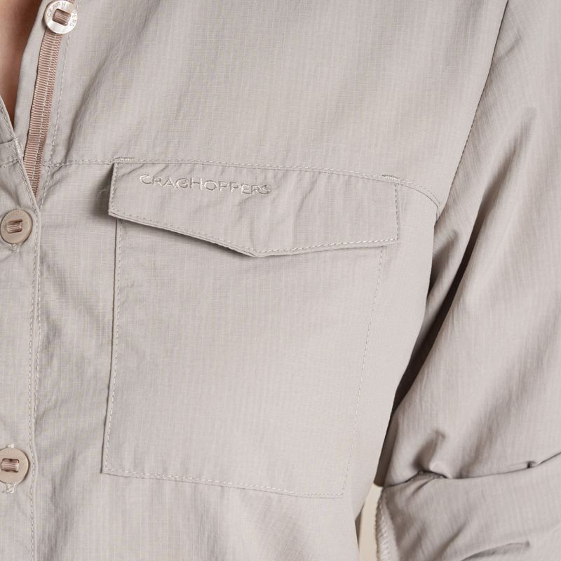 Koszula damska Craghoppers NosiLife Adventure Long Sleeved Shirt III soft mushroom 7