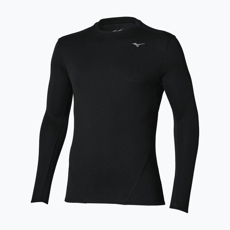 Longsleeve do biegania męski Mizuno Tech Thermal Charge Breath Thermo Long Sleeve Tee black