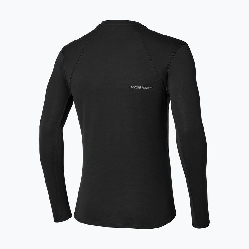 Longsleeve do biegania męski Mizuno Tech Thermal Charge Breath Thermo Long Sleeve Tee black 2