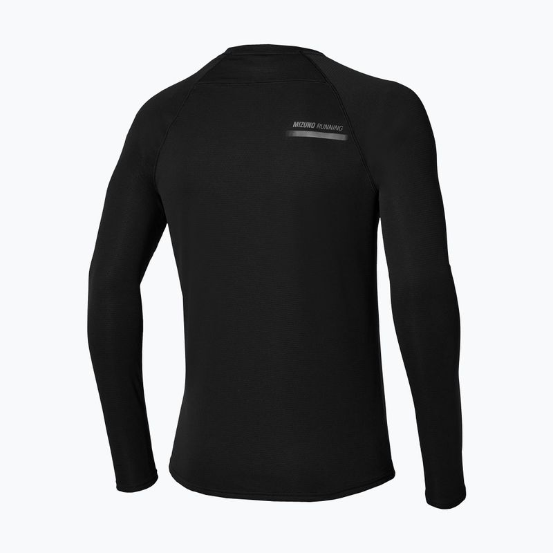 Longsleeve do biegania męski Mizuno Active Dryaeroflow black 2