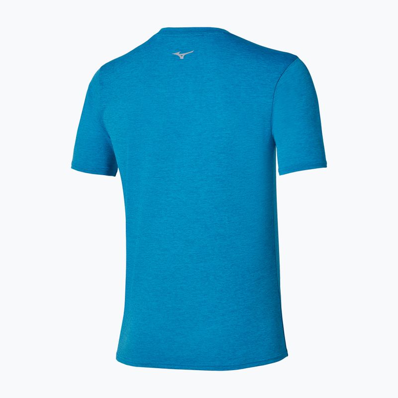 Koszulka do biegania męska Mizuno Core Runbird Short Sleeve Tee blue jewel 2