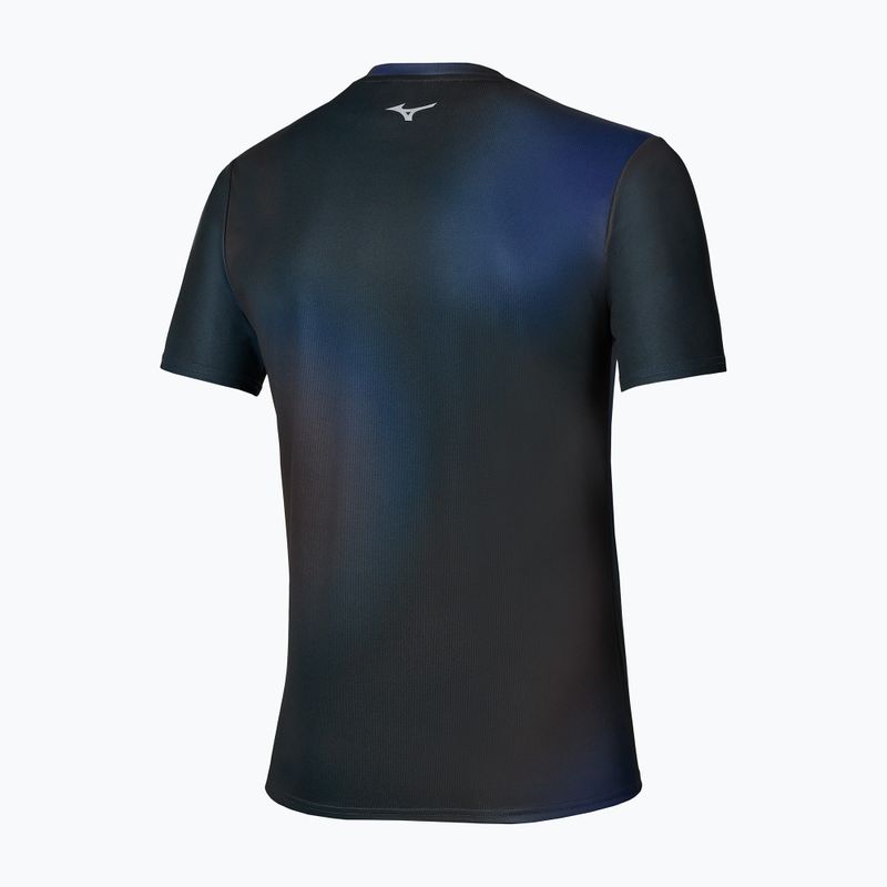 Koszulka do biegania męska Mizuno Core Graphic Short Sleeve black/blue 2