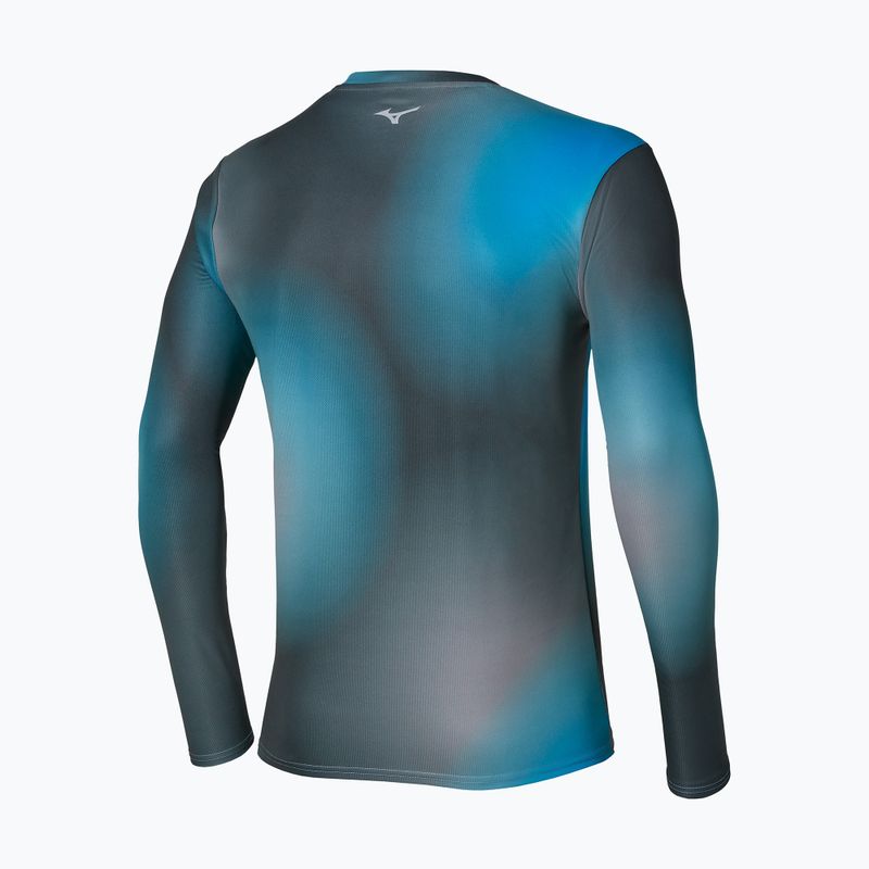 Longsleeve do biegania męski Mizuno Core Graphic Long Sleeve Tee dark slate 2