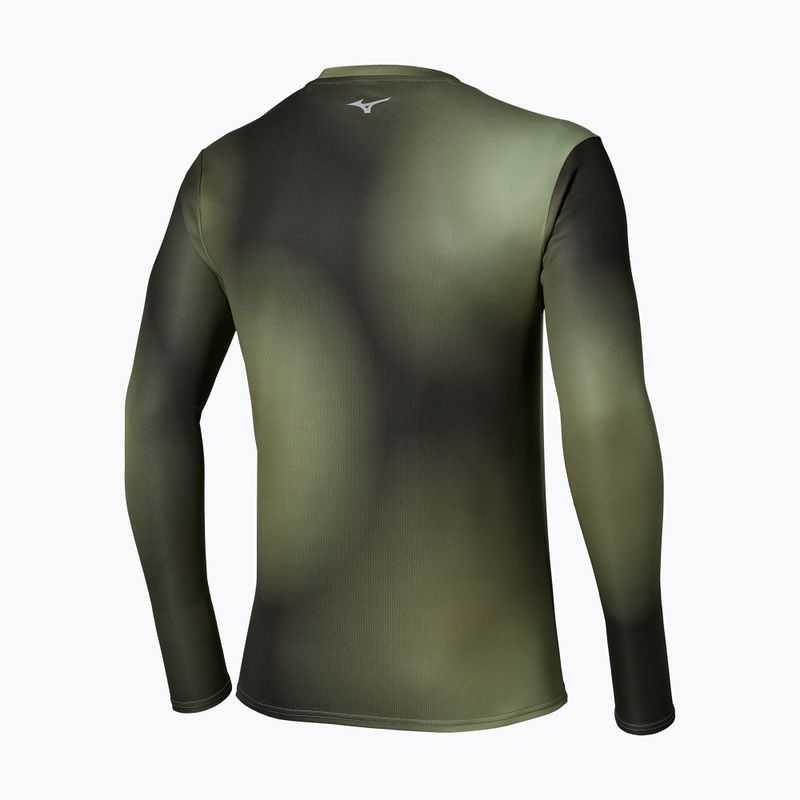 Longsleeve do biegania męski Mizuno Core Graphic Long Sleeve Tee Forest Night 2