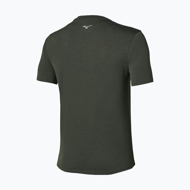 Koszulka do biegania męska Mizuno Core Impulse Short Sleeve Tee forest night 2