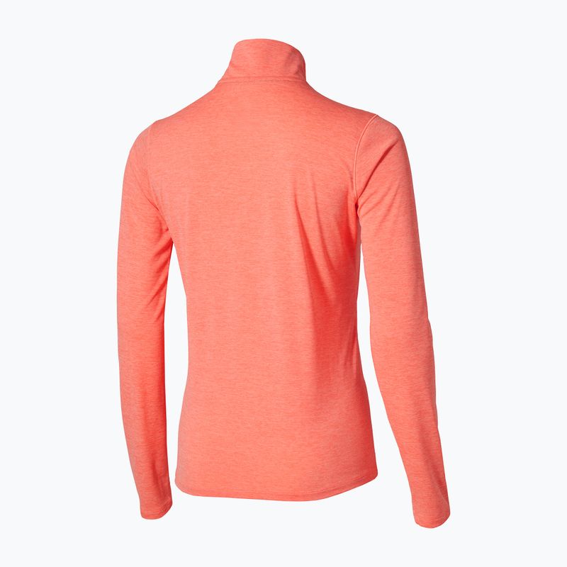 Bluza do biegania damska Mizuno Core Impulse Half Zip Long Sleeve Tee desert flower 2