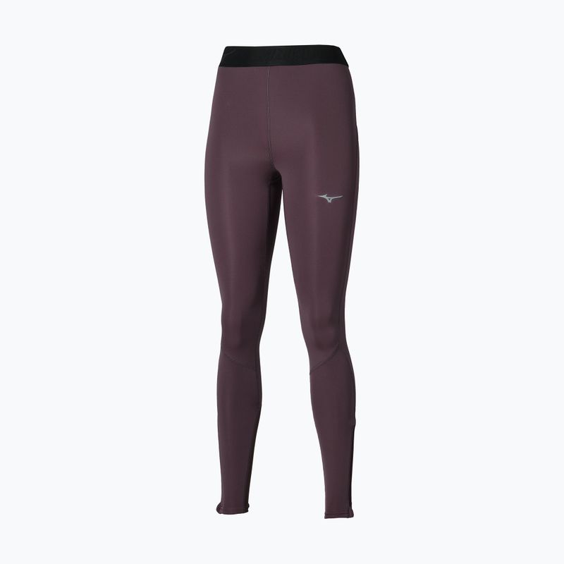 Legginsy do biegania damskie Mizuno Core Impulse Long Tight raisin