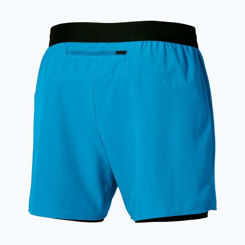 Spodenki do biegania męskie Mizuno Core 5.5 Inches 2In1 blue jewel 2