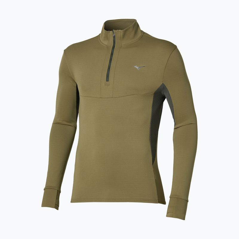 Bluza do biegania męska Mizuno Active Warmalite Half Zip Long Sleeve Top martini olive