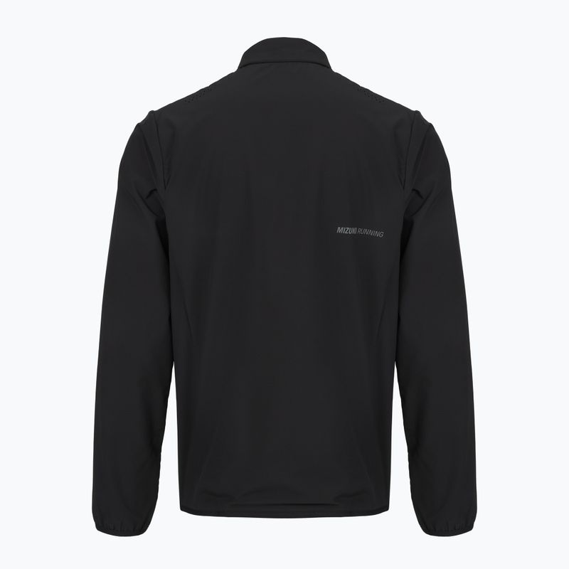 Kurtka do biegania męska Mizuno Tech Techfill Breath Thermo Jacket black 2