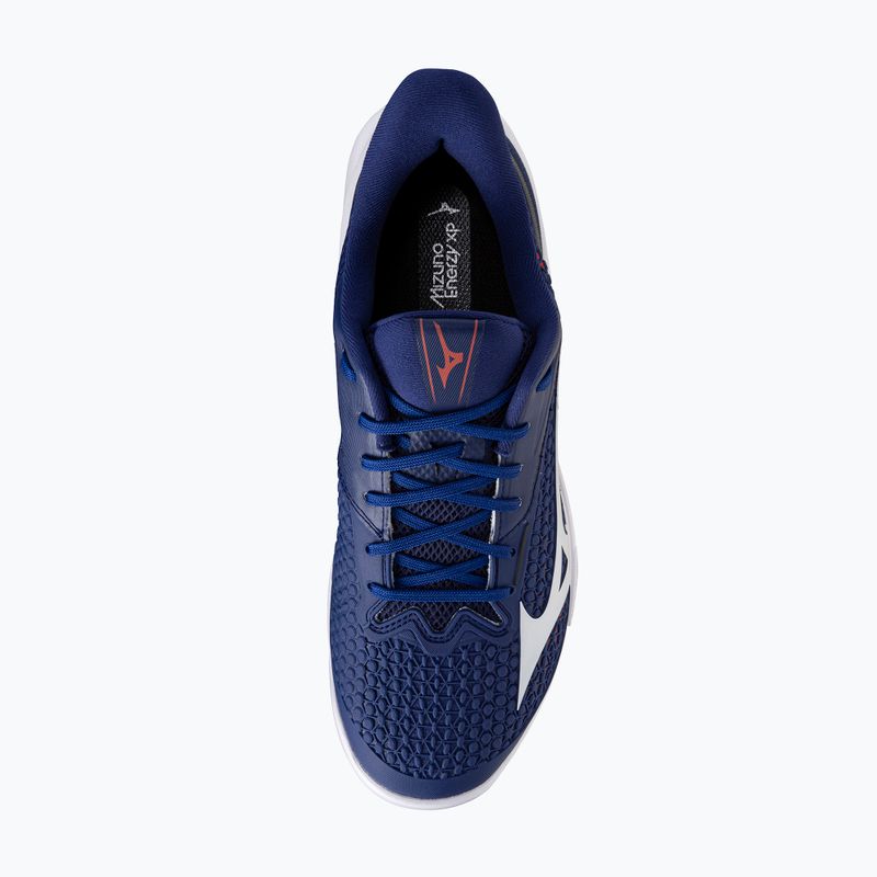 Buty do tenisa męskie Mizuno Wave Exceed Tour 7 CC beacon blue/white/lava orange 12