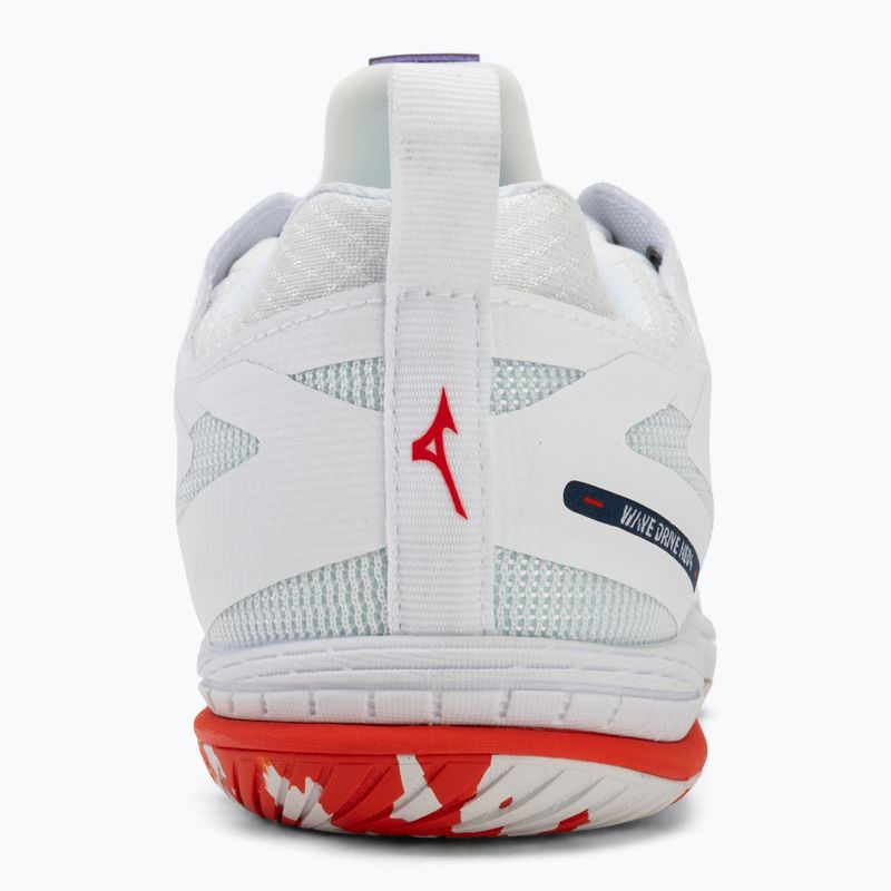 Buty do tenisa męskie Mizuno Wave Drive Neo 4 white/insignia blue/orange 6