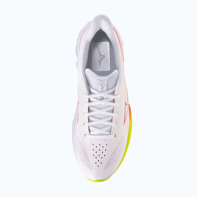 Buty do biegania męskie Mizuno Wave Skyrise 7 white/orange/evening primrose 5