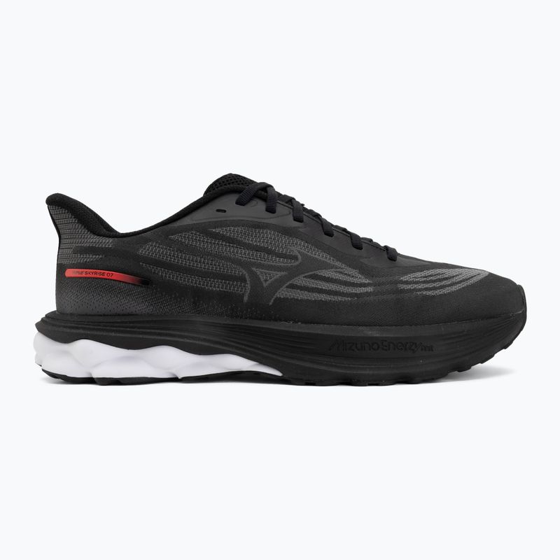 Buty do biegania męskie Mizuno Wave Skyrise 7 black/iron gate/tomato puree 2