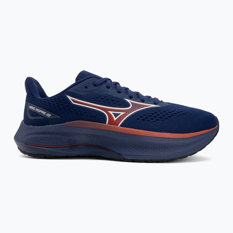 Buty do biegania męskie Mizuno Wave Inspire 22 beacon blue/tomato puree/firecracker 2