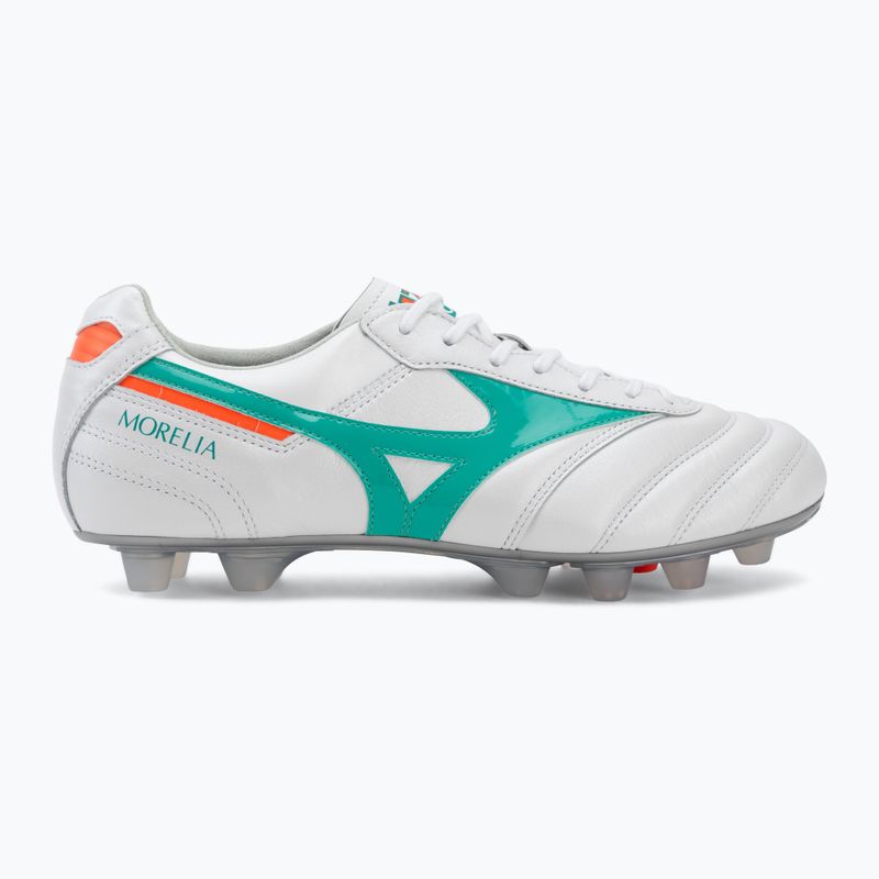Buty piłkarskie Mizuno Morelia II Japan FG white/arcadia/lava orange 2