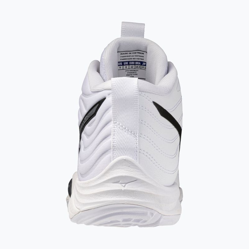 Buty do siatkówki Mizuno Wave Momentum Elite Mid white/metallic gray/black 3
