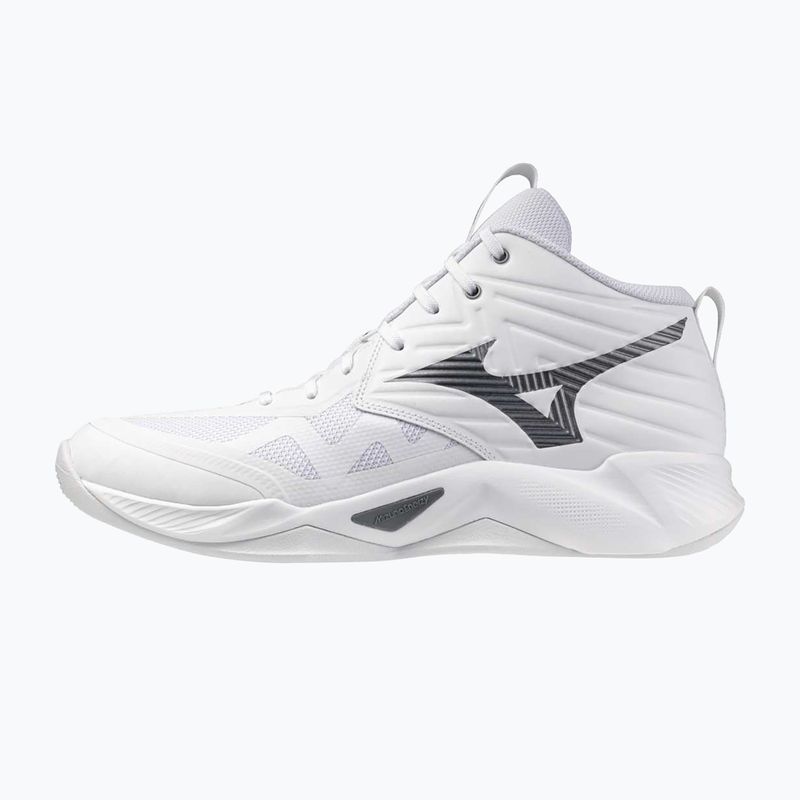 Buty do siatkówki Mizuno Wave Momentum Pro Mid white/metallic gray/black