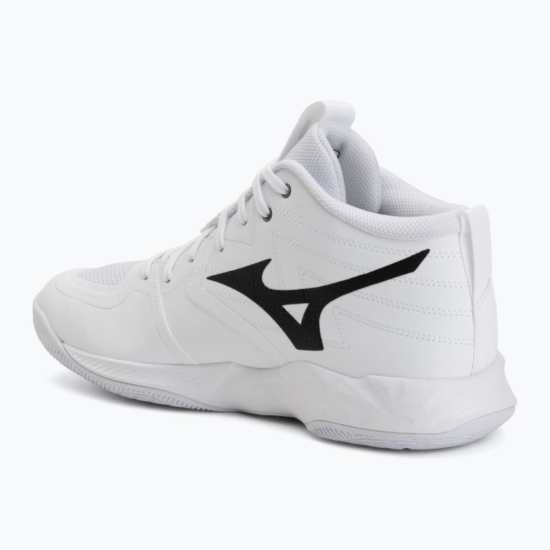 Buty do siatkówki Mizuno Wave Momentum Pro Mid white/metallic gray/black 3