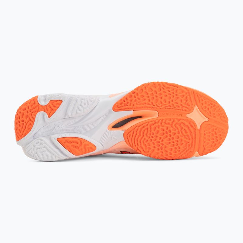 Buty do siatkówki Mizuno Wave Lightning Elite Mid Flamingo Coral/Lava Orange/White 4