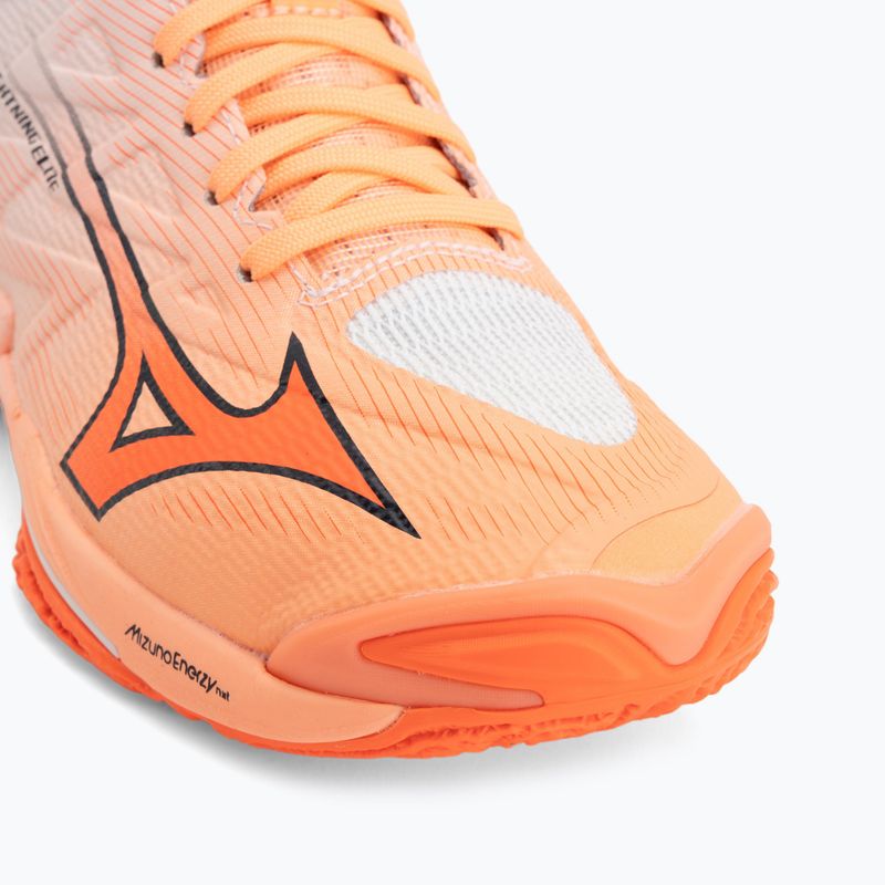 Buty do siatkówki Mizuno Wave Lightning Elite Mid Flamingo Coral/Lava Orange/White 7