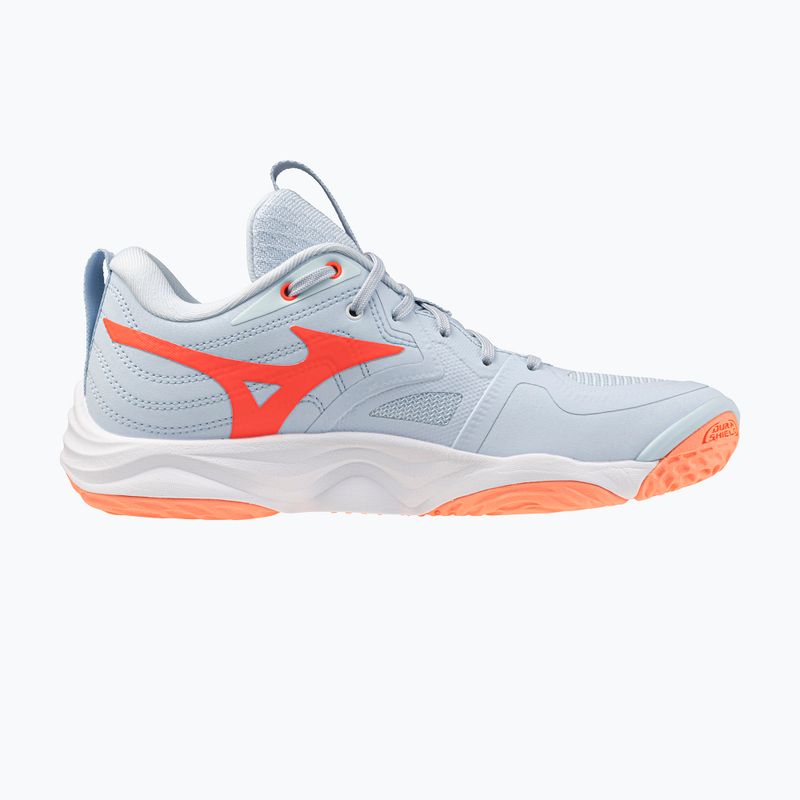 Buty do siatkówki damskie Mizuno Wave Momentum Elite blue finch/white/lava orange 2