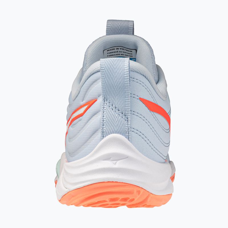 Buty do siatkówki damskie Mizuno Wave Momentum Elite blue finch/white/lava orange 3