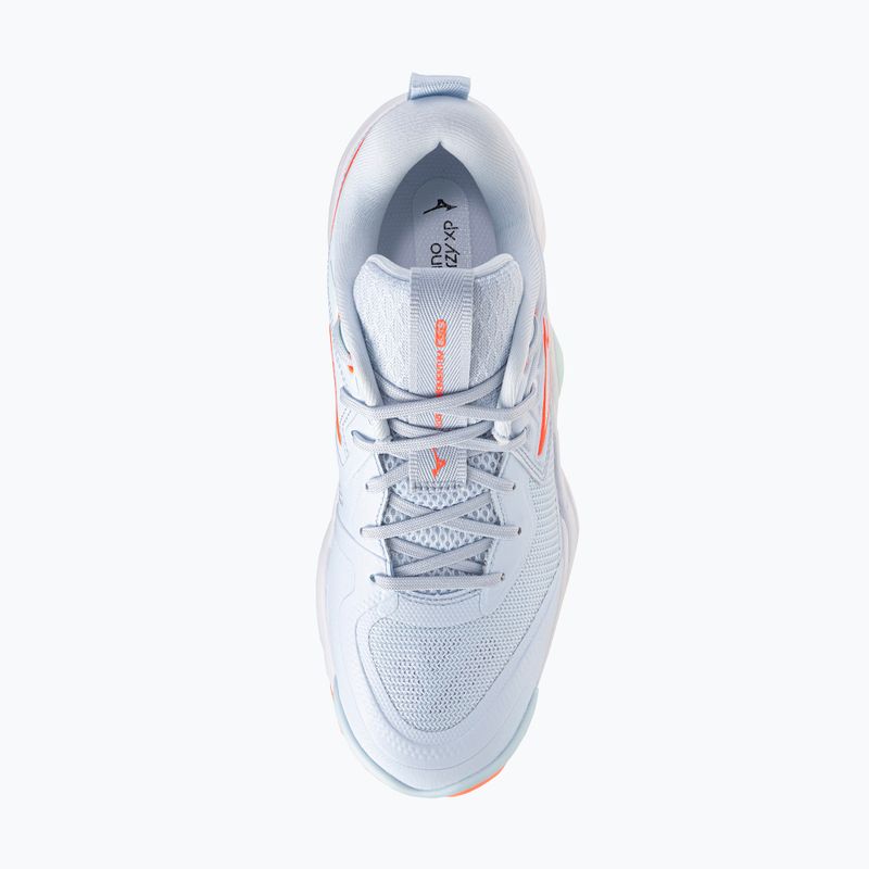 Buty do siatkówki damskie Mizuno Wave Momentum Elite blue finch/white/lava orange 5
