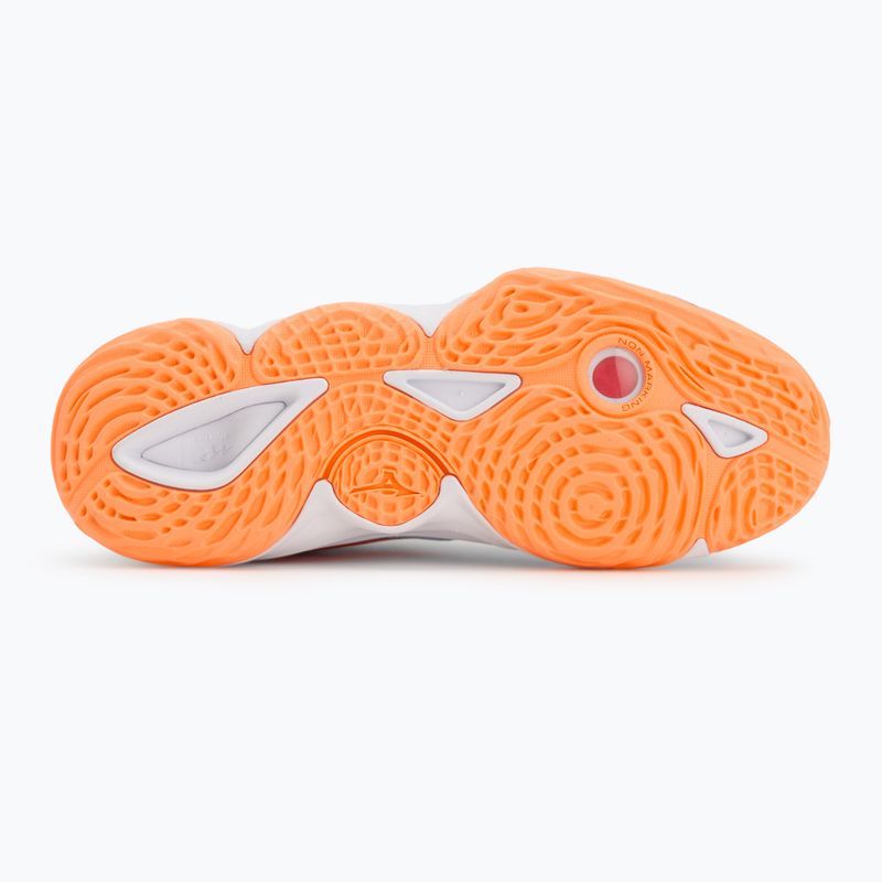 Buty do siatkówki damskie Mizuno Wave Momentum Elite blue finch/white/lava orange 4